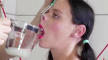 Bondage teen submits