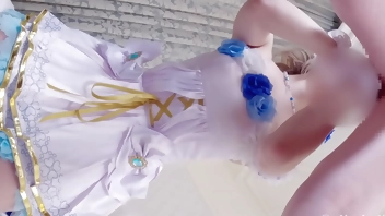 (vol1) Japanese Idol Cosplayer  wedding dress costumes sex