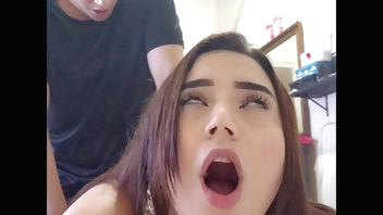 Young Dog Taking a Big Cock on All Fours in her Ass and Asking to Be Called a Slutty Whore!