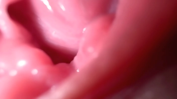 Close up wide pussy spreading and dirty talk, Sexy Mia wants to cum with you