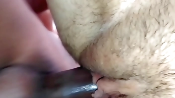 White teen getting pussy stretch