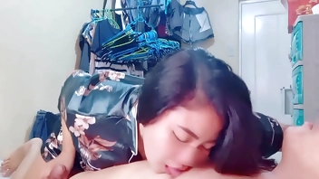 19-Year-Old Asian Student did NOT Expect such a start in the morning - SHOCK! CUM In Her Pussy,Wake Up Morning Sensual Sex