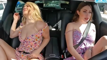 Two Horny Teens Play with their Pussies in Public!