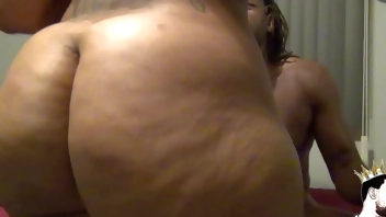 Hid away Upstairs to get away from this Big Booty Chick but she found me lol