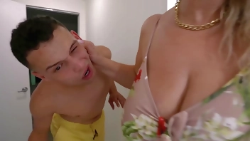 Hot Busty Blonde MILF Lila Lovely Let's Me Cum All Over Her Perfect Tits