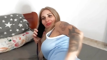 STEPSON DON'T BE DIRTY, I'M TALKING TO  ON THE PHONE, BUT I WANT TO HAVE SEX WITH YOU.