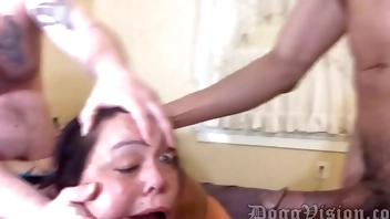 Bareback Fucked Wife Kisses Cuckold After Sucking BBC