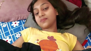 Indian Boy sucking teen stepsister pussy cannot resist cum in mouth