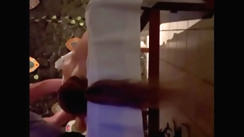 Masseuse takes advantage of blonde. Hidden camera.