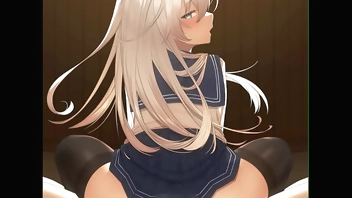 Hibiki-chan Reverse Cowgirl