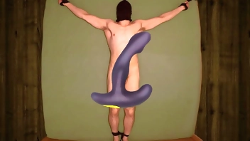 The student was left alone with a prostate vibrator inserted. He wasn't told how long he will be there. You can imagine what is going on in his mind.