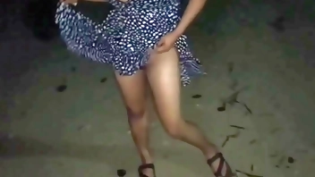Risky Filipina Night fuck by the seashore
