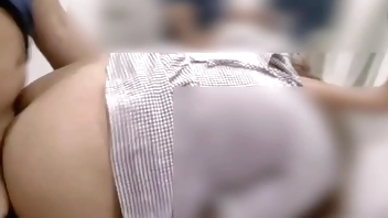 Risky Horny Filipina Suck and Fuck in A Public Fitting Room EATS CUM PART 2