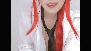 Hentai Cosplay Makima Chainsawman, eres mi perro obediente y mi juguete sexual. Sexo duro y charla sucia con dominante Makima.