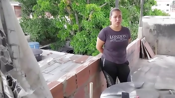 I DISCOVER MY STEP-SISTER SMOKING ON THE ROOF AND WHILE SHE SUCKS MY COCK, HE ASKS ME TO FUCK IT SO I WON'T TELL MY STEP-MOTHER -part 1-