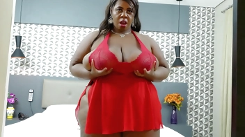 Ebony Plumper with a Massive Ass Thammy Leviemont Tries The Machine JM1241