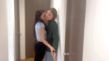 My boss and I touched each other in the office meeting, she gave me a very tasty tongue!