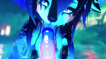 POV Furry Fuck In Hot Spring Lap Dance VRChat ERP