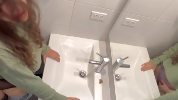 Sex in the bathroom at a family party