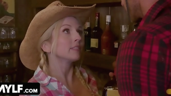 Concept: Country Milf With Big Tits Christie Stevens Rides Hunk Cowboy In The Saloon - Mylf Labs