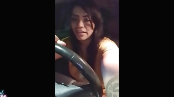 I stopped on the STREET to ask for information I ended up sucking a stranger in my CAR, naughty guy gave me a lot of milk