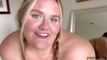 BBW GF risky video call JOI