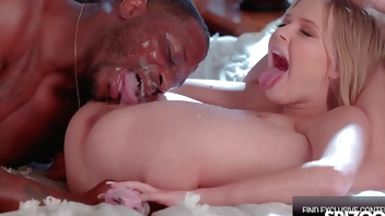 Tiny Blonde Squirter Coco Lovelock Filled With BBC