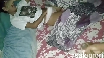 I caught my stepdaughter masturbating to sleep, I fucked her innocent pussy without a condom and I came...