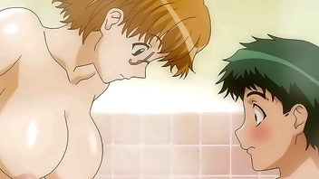 MILF Stepsister Takes a Bath with her 18yo Stepbrother - Uncensored Hentai [Subtitled]