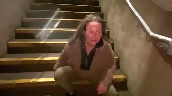 Cracky the street girl finaly gets to suck cock