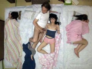 JAV Porn Video Sends Nippon Teens Fucking with Their Stepdad for a Harmonious Family Life